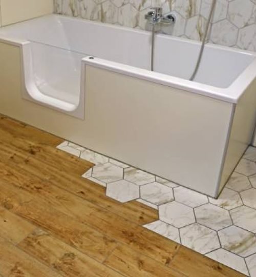 New and modern bathroom