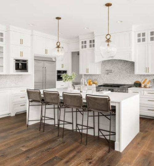 kitchen in newly constructed luxury home